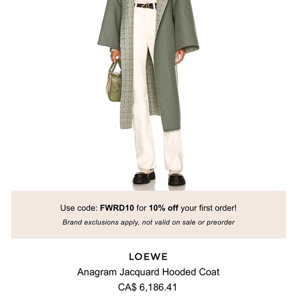 Loewe anagram wool coat - Picture 2 of 4